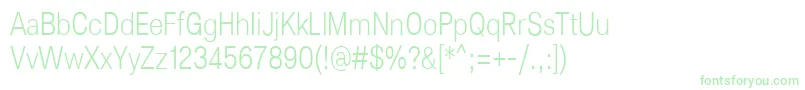 Lunchtype25LightCondensed Font – Green Fonts