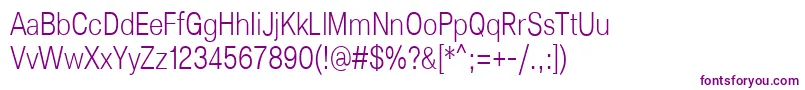 Lunchtype25LightCondensed Font – Purple Fonts