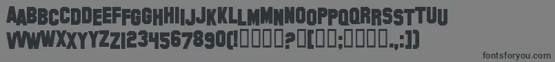 Шрифт HollywoodHillsBold – чёрные шрифты на сером фоне