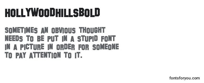Шрифт HollywoodHillsBold