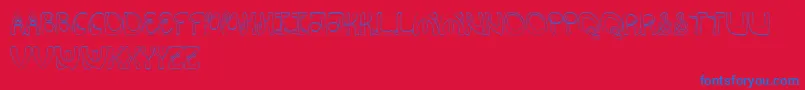 Weitere Informationen zur Flexion-Schriftart Flexion-Schriftart – Blaue Schriften auf rotem Hintergrund