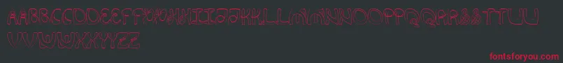 Flexion Font – Red Fonts on Black Background