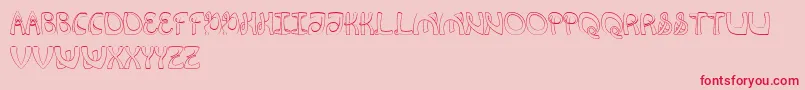 Flexion Font – Red Fonts on Pink Background
