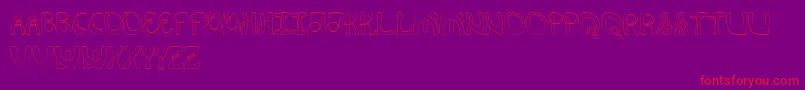 Flexion Font – Red Fonts on Purple Background