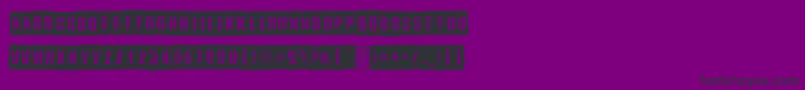 DistortYouALesson Font – Black Fonts on Purple Background