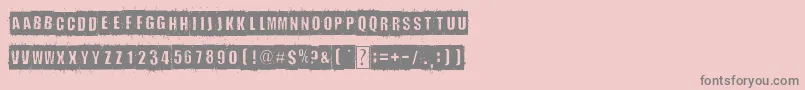 DistortYouALesson Font – Gray Fonts on Pink Background