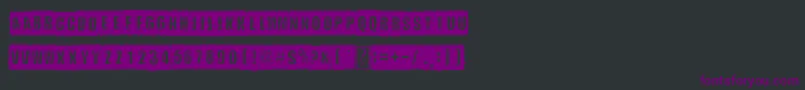 DistortYouALesson Font – Purple Fonts on Black Background