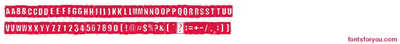 DistortYouALesson-Schriftart – Rote Schriften