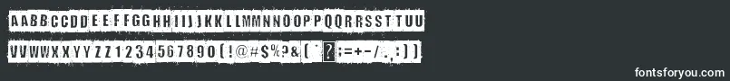 DistortYouALesson Font – White Fonts on Black Background