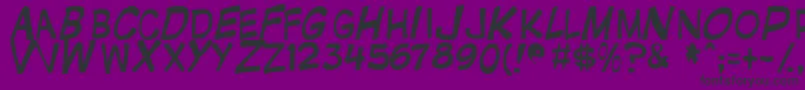 Шрифт Gnatfont – чёрные шрифты на фиолетовом фоне
