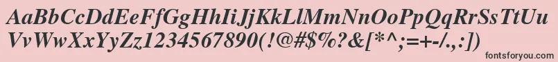 Nttmbi Font – Black Fonts on Pink Background