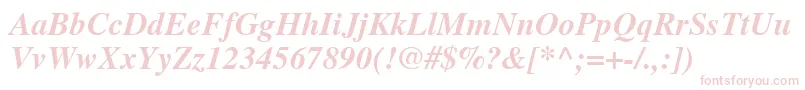 Nttmbi-Schriftart – Rosa Schriften