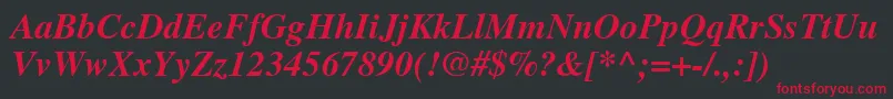 Nttmbi Font – Red Fonts on Black Background