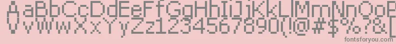 fuente Dpix8pt – Fuentes Grises Sobre Fondo Rosa