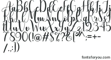  AdreenascriptDemo font