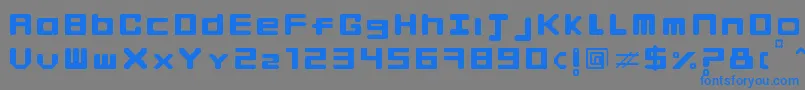 Шрифт FingerManiac – синие шрифты на сером фоне