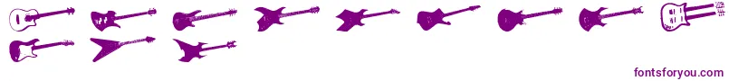 Screaminguitar Font – Purple Fonts on White Background