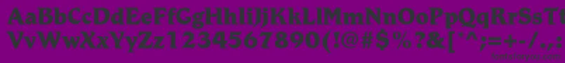 RomicstdExtrabold Font – Black Fonts on Purple Background