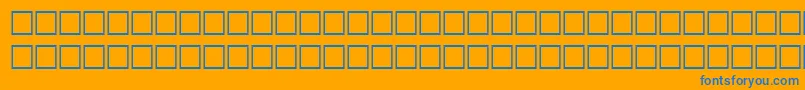 フォントGallantitalRegular – オレンジの背景に青い文字