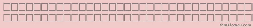 Fonte GallantitalRegular – fontes cinzas em um fundo rosa