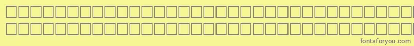 フォントGallantitalRegular – 黄色の背景に灰色の文字