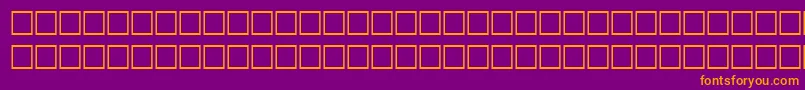 Fonte GallantitalRegular – fontes laranjas em um fundo violeta