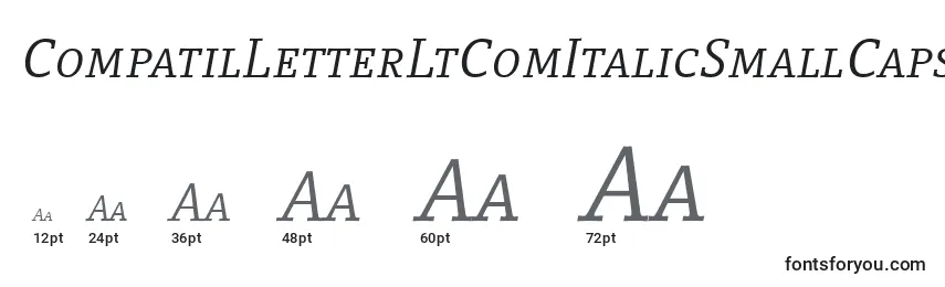 Größen der Schriftart CompatilLetterLtComItalicSmallCaps