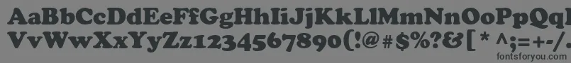 Agcsr Font – Black Fonts on Gray Background