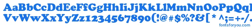 Agcsr Font – Blue Fonts on White Background