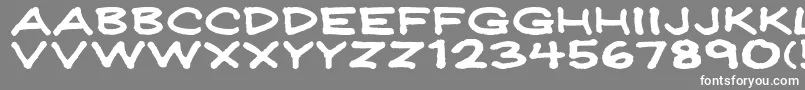 Jeffreyprintwide Font – White Fonts on Gray Background
