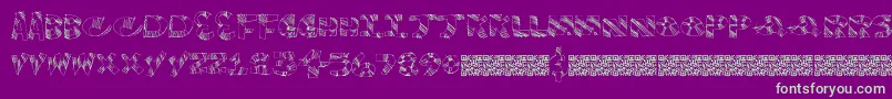 Twinklefingers Font – Green Fonts on Purple Background