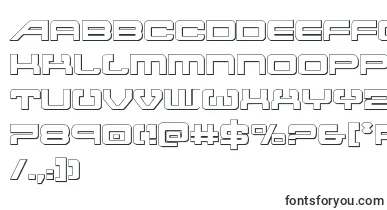 Atlantia3D2 font – Fonts By Shape